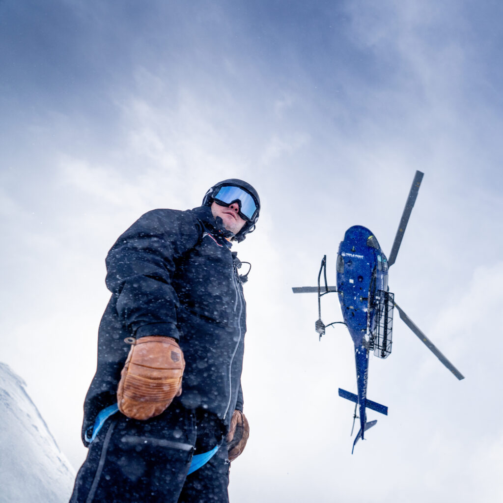 Tucker Patton during brand video production on location in Alaska